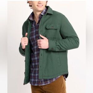Alesbury Russ Padded Shirt Jacket in Forest Green L
